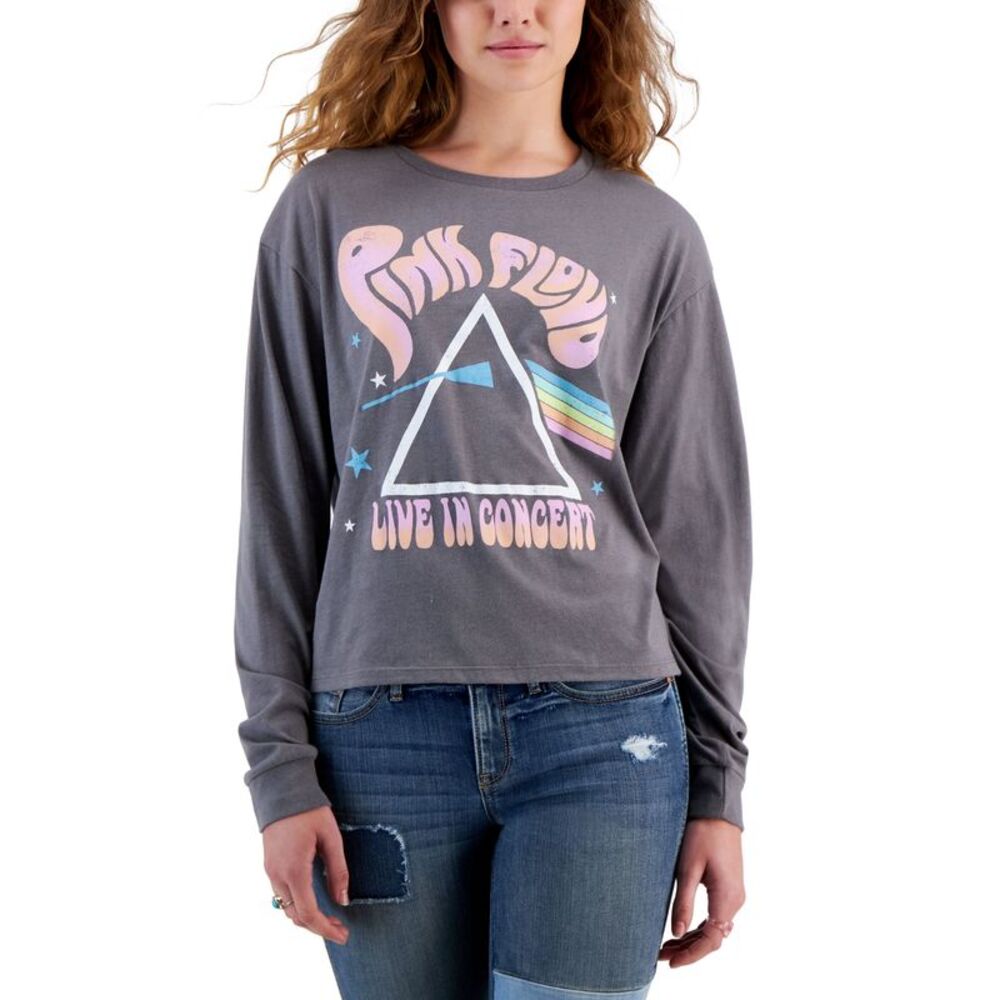 Black Juniors' Pink Floyd Long-Sleeve T-Shirt